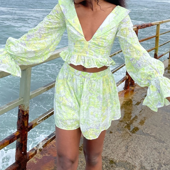 ASOS Other - ASOS Co-ord Green long sleeve and shorts US 6